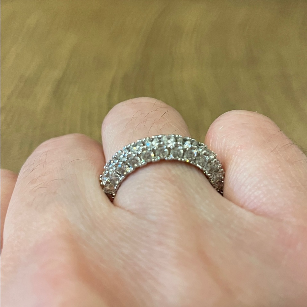 CZ wedding band - Picture 4 of 4